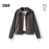 Semir Women's Plaid Long-Sleeve Shirt & Vest Two-Piece Set