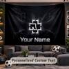 Wall Hanging Tapestry Custom NameRammstein Pattern Personalized Printed Fabric Wall Decor