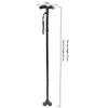 Telescopic Walking Stick Outdoor Hiking Trekking Poles Aluminum Alloy Metal Folding Cane Crutches Pole Shock Walking Stick