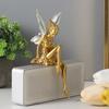 Decorative Ornament, Flower Fairy Design Small Decorative Sculpture, Home Living Room Bedroom Office Table Decoration
