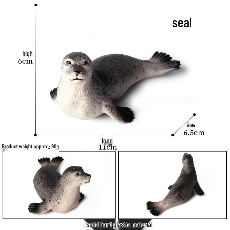 Children s Marine Wildlife Cognitive Model - Seal Desktop Education Toy