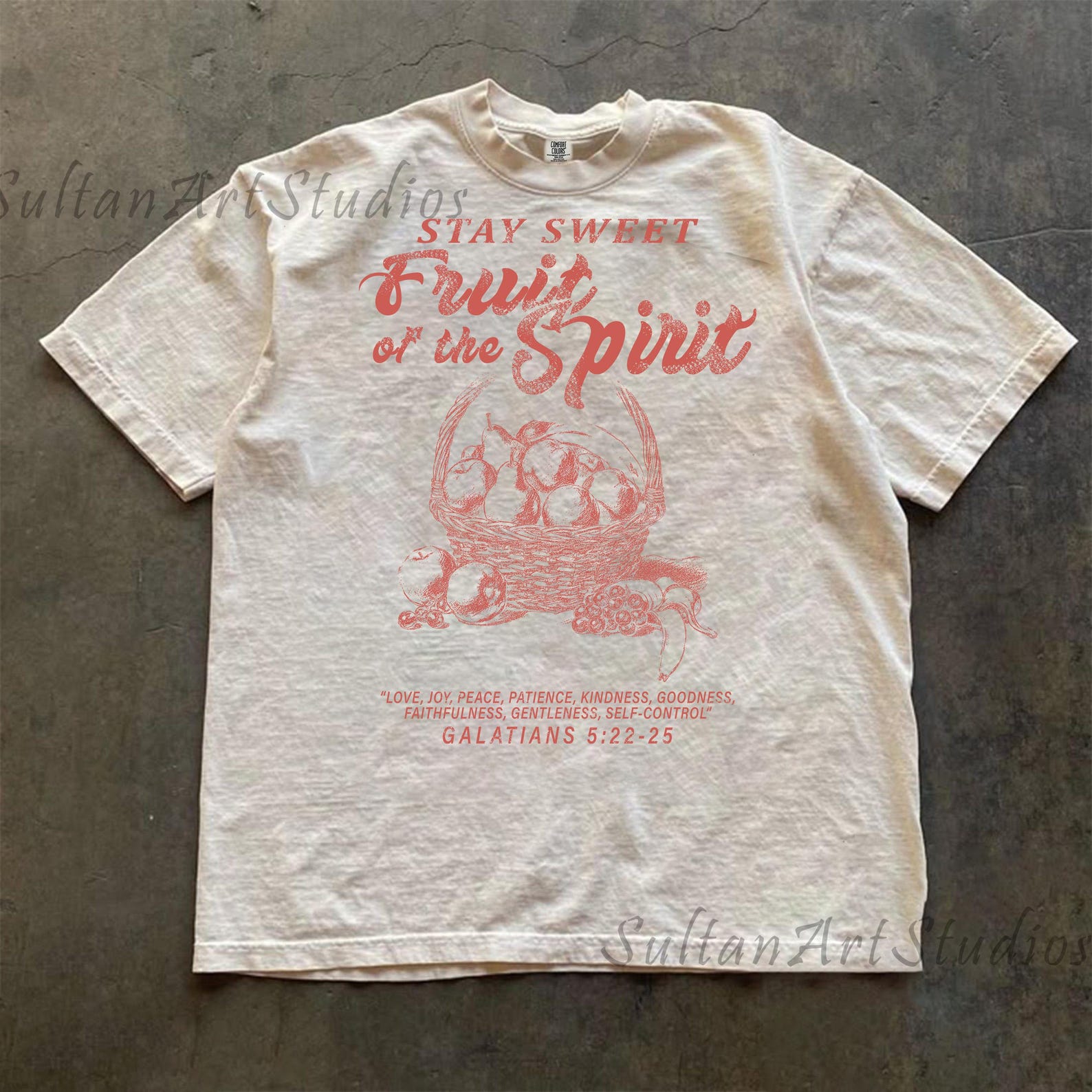 Fruit of the Spirit T-Shirt, Vintage Christian Apparel 4XL