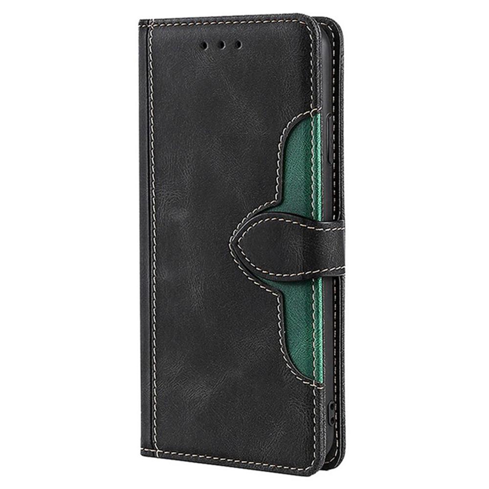 For Motorola Moto G15 4G/G15 Power 4G Case Leather Wallet Phone Cover with Straw Hat Magnetic Clasp