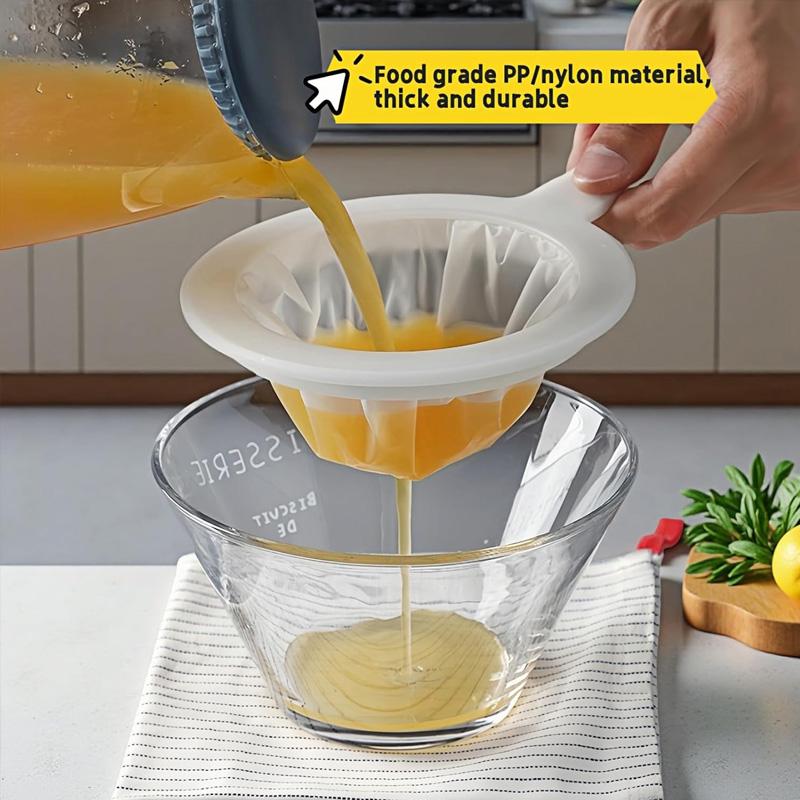 1-Piece PC Strainer - Food-Grade, Easy to Clean, Ideal for Straining Juice Pulp at Home kitchen gadgets kitchen accessories