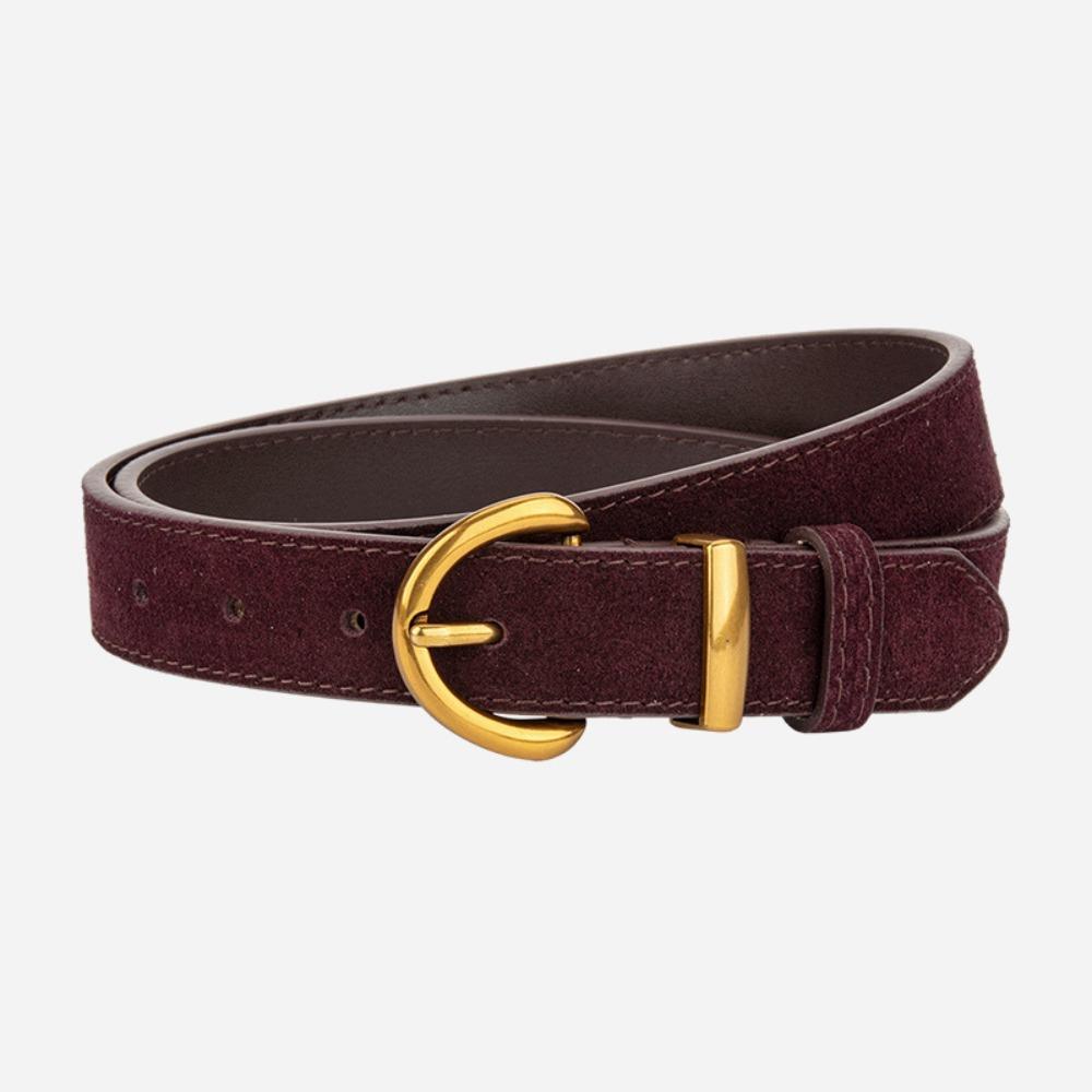 Casual Suede Leather Belt Trendy Business Waist Strap Gifts Trouser Dress Belts