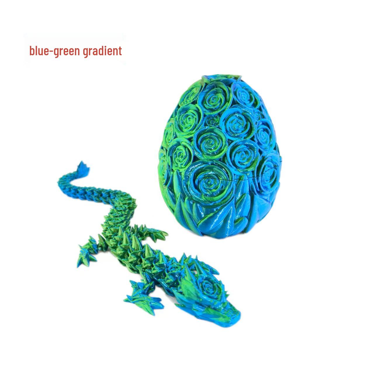 3D Printed Dragon Egg Set: Rose Dragon Ornament - Valentine s & Mother s Day Special Egg 10cm Dragon 27cm