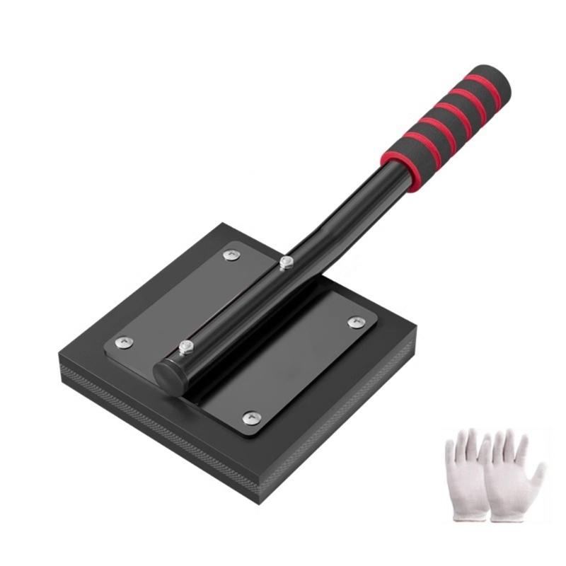 

Heavy Duty Floor Tapping Hammer Fit for Ceramic Tiles Shock Absorbing Rubber Head And Steel Cores None Damaging Design S