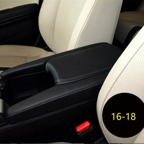 Real Leather Black Car Armrest Box Case Repalcement For Civic 10th Waterproof CC