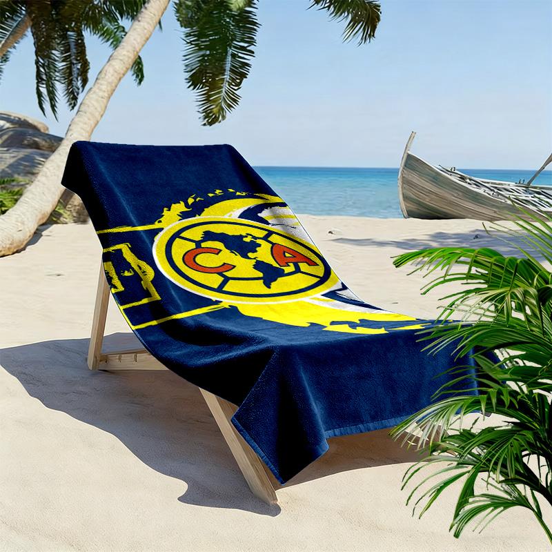 American Soccer Clubs cool Print Beach Towel, Large Soft Quick Dry Towel for Beach Camping Swimming
