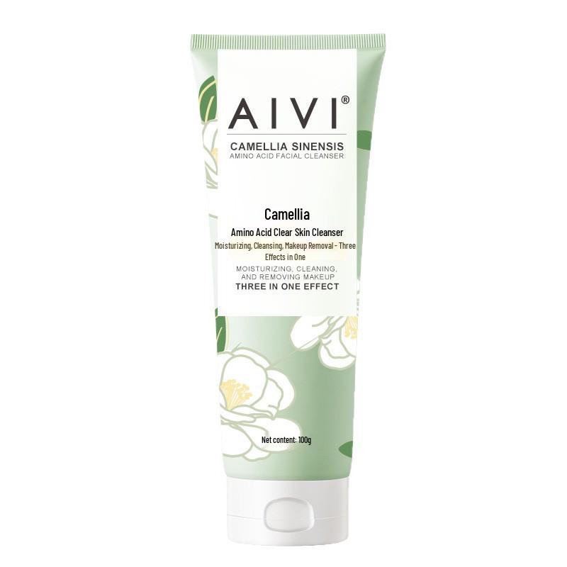 Camellia Amino Acid Foaming Facial Cleanser - Deep Clean, Blackhead & Oil Control, Gentle Moisturizing for Women Camellia Amino Acid Cleanser 100g