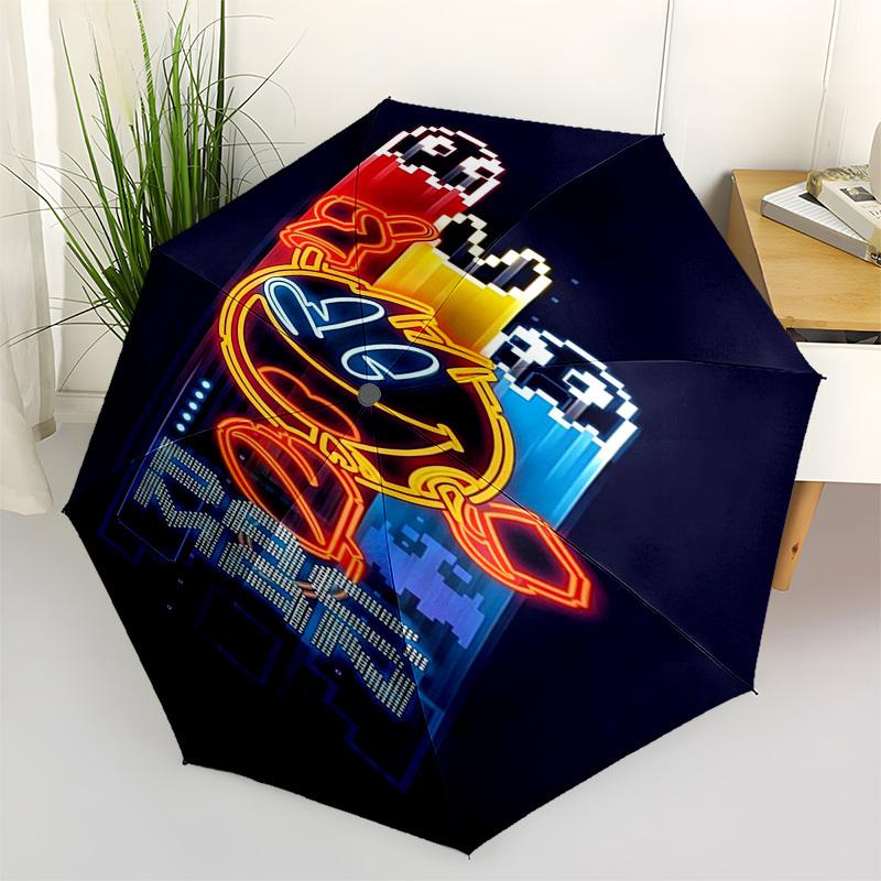 

, Neon Themed Automatic Opening and Closing Umbrella, Compact Travel Umbrella, Lightweight and Portable, Suitable for Beach Commuting Busine