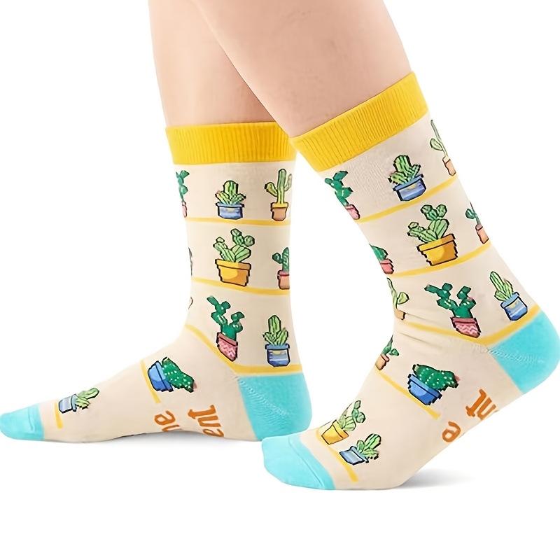 

Creative Cross-border Mid-Calf Socks - Trendy and Fun for Women and Men in Sports like Basketball and Football One Size