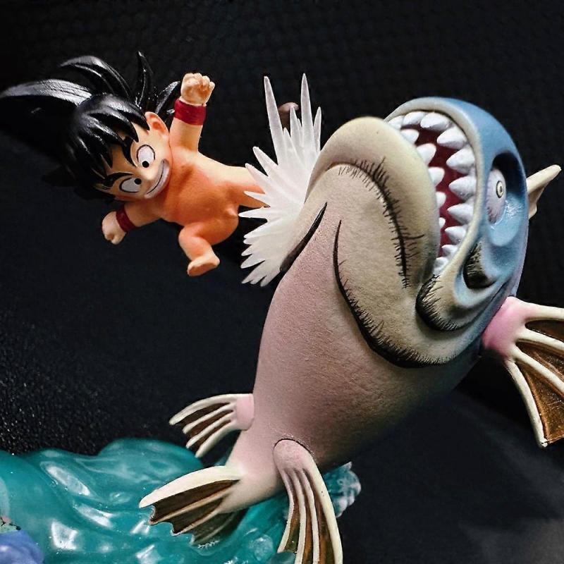 6.5cm/2.55in Anime Dragon Ball Z Figure Goku Figure Classic Childhood Scenes PVC Statue Collectible Model Toys Gifts