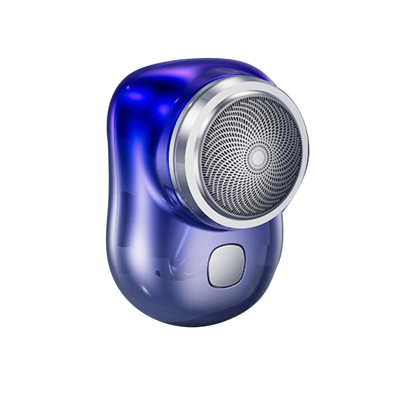 Новая мини-бритва, электрическая мужская портативная бритва для деловых путешествий, перезаряжаемая подарочная бритва, мини-бритва синий