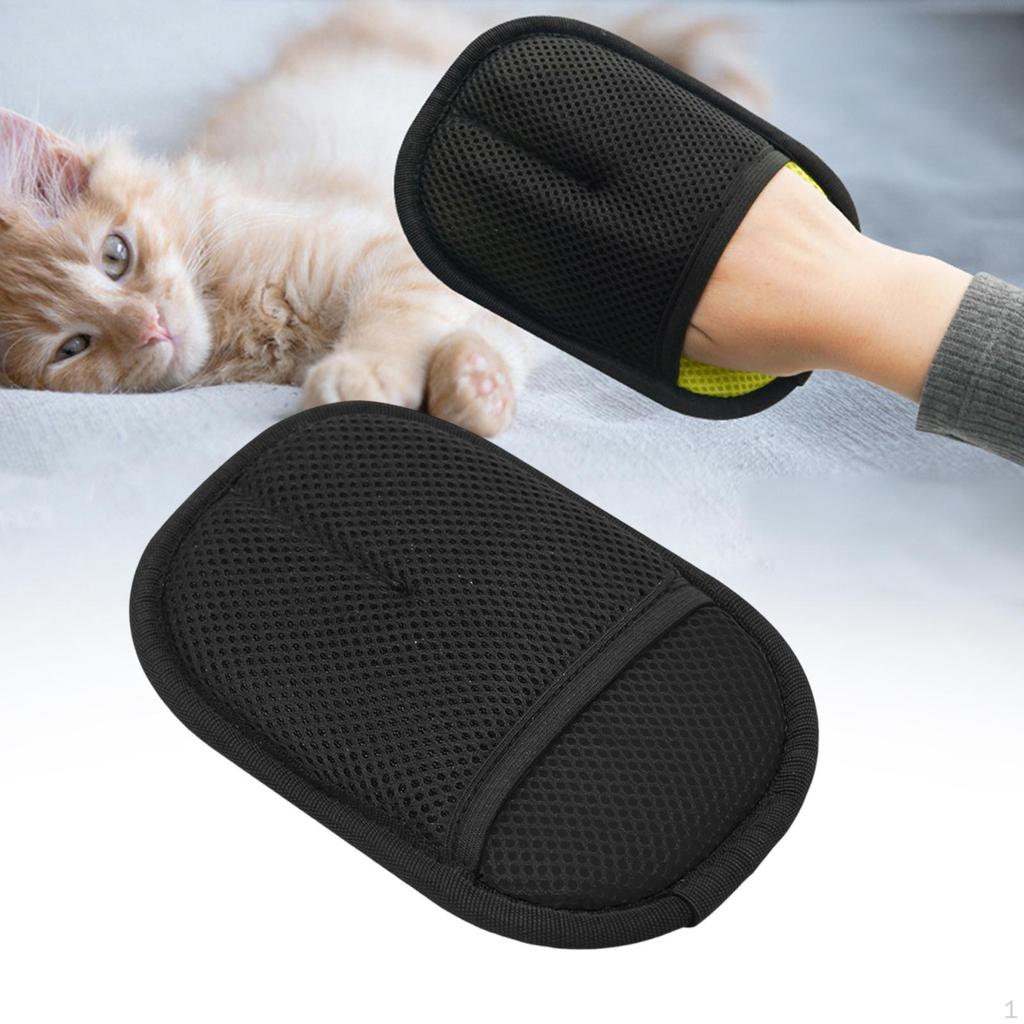 Cat Hair Removal Glove Cleaning Cloth Reusable Supplies Pet Dog Grooming Gloves for Long Short