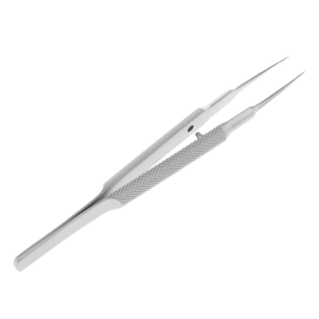 11cm Fine Tip Tweezers for Splinter Removal, Cellphone Repair, Ophthalmic Eye Instrument Stainless