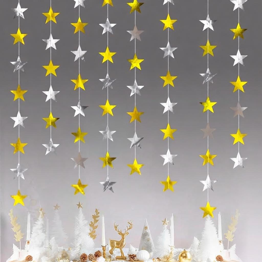 Five-Pointed Star Garland Decoration for Party