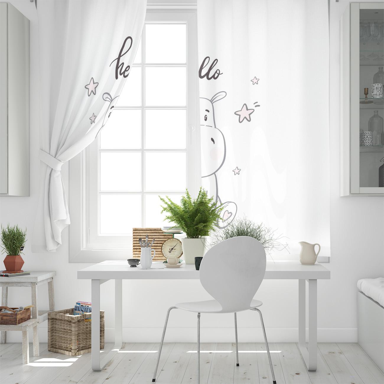 Бегемот детские милые красивые звезды оконные шторы для гостиной декоративные элементы — фото 4