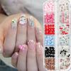 60/90/120 Pcs Resin Bow Nail Art Accessories Kawaii Girl Anime Cartoon Nails Assembly Diy Beauty Manicure Decor