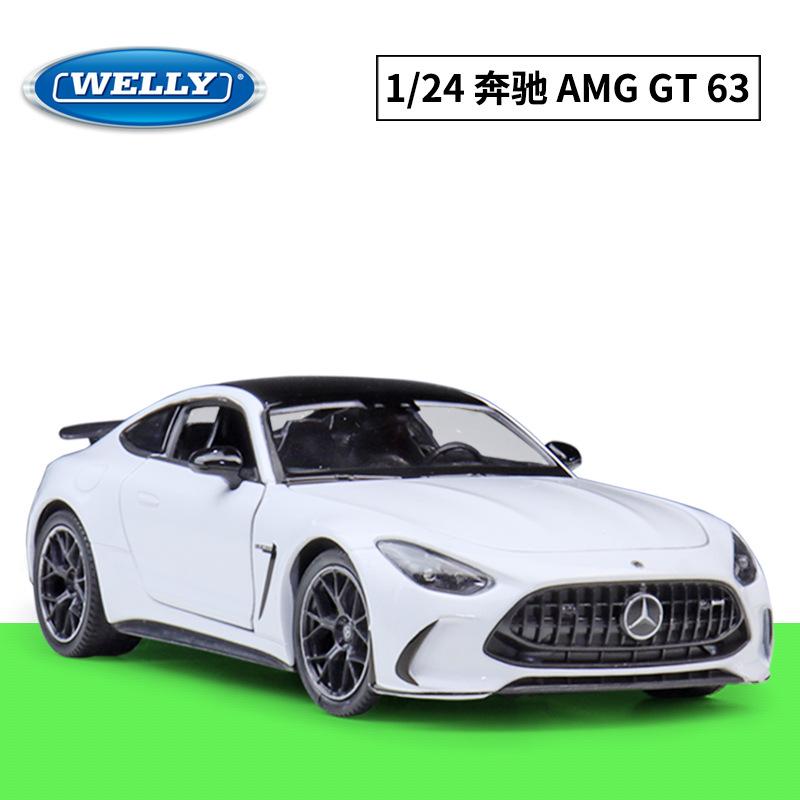 

Welly 1:24 Mercedes-benz Amg Gt 63 Sports Car Diecast Alloy Model Toy Collection Display Piece Gift