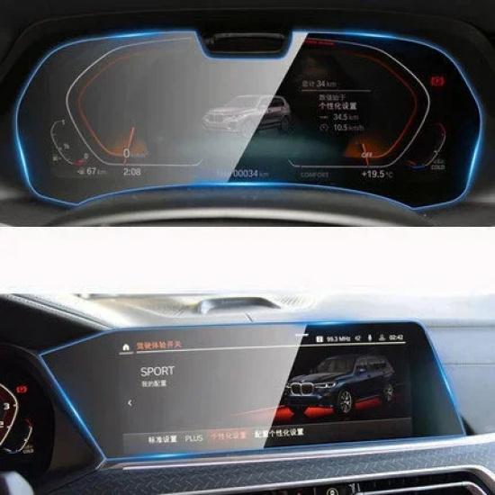 For BMW X5 X6 X7 G05 G06 G07     Car GPS Navigation LCD Screen Tempered Glass Protective Film Anti-scratc Film