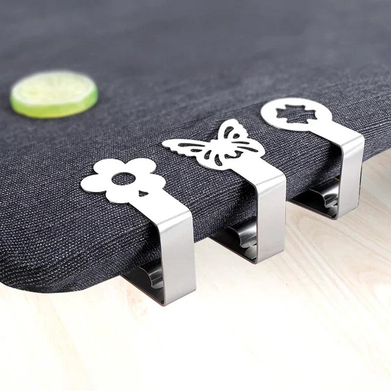 20PCS Cat Paw Tablecloth Clips Stainless Steel Adjustable Non Slip Fabric Clamps for Hotel Outdoor Party Wedding Event Decor