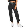 Women's solid color high-waisted sports and casual sweatshirt pants