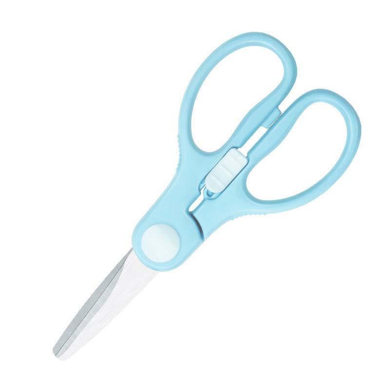 Stainless Steel  Portable Babies Hand Tools ABS Handle Children's Complementary Scissors Kitchen Student Paper Cuttings Tools School Office Stationery