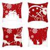 Popular Christmas Pillowcases for Holidays Santa Claus Linen Home Decoration Pillowcases
