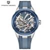 Pagani Design Men's Skeleton Hollow Automatic Mechanical Watch Luxury Sapphire Glass Stainless Steel Sports Watch Men's