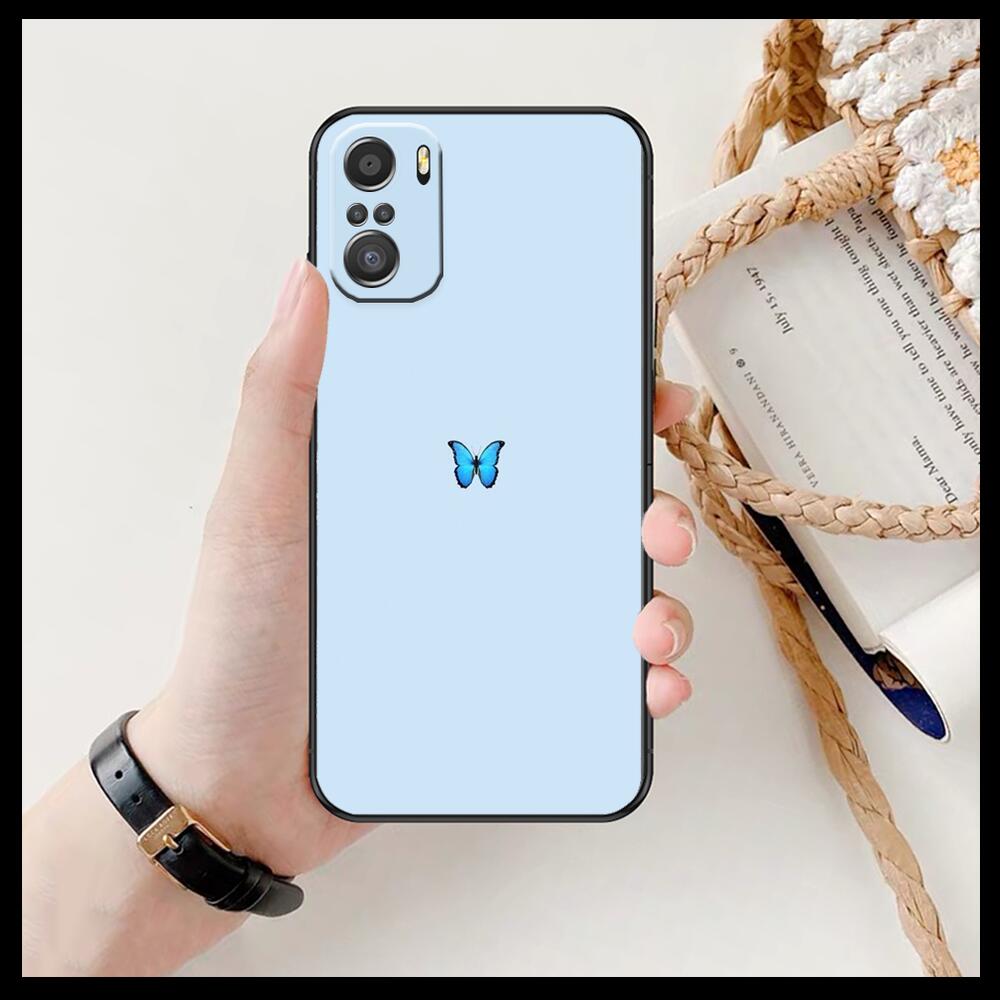 Schöne Schmetterlingsmuster Handyhülle für xiaomi redmi 11 Lite pro Ultra 10 9 8 MIX 4 FOLD 10T Schwarze Hülle Silikon Rückseite Hübsch