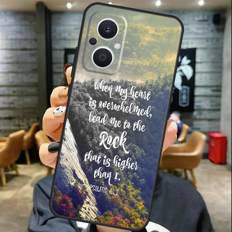 Christian Psalms Case For OPPO Reno 8T 7 8 10 11 12 13 Pro 13F 12F OPPO Find X8 Pro X6 X3 X5 Lite Cover Coque