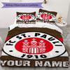 Custom Name St.Pauli Pattern Bedding Uilt Set Uilt Cover Pillowcase Home Decoration Birthday Gift (1*duvet Cover+2*pillowcase Without Core)