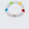Bold Pearl Kitsch Smile Ball Bracelet