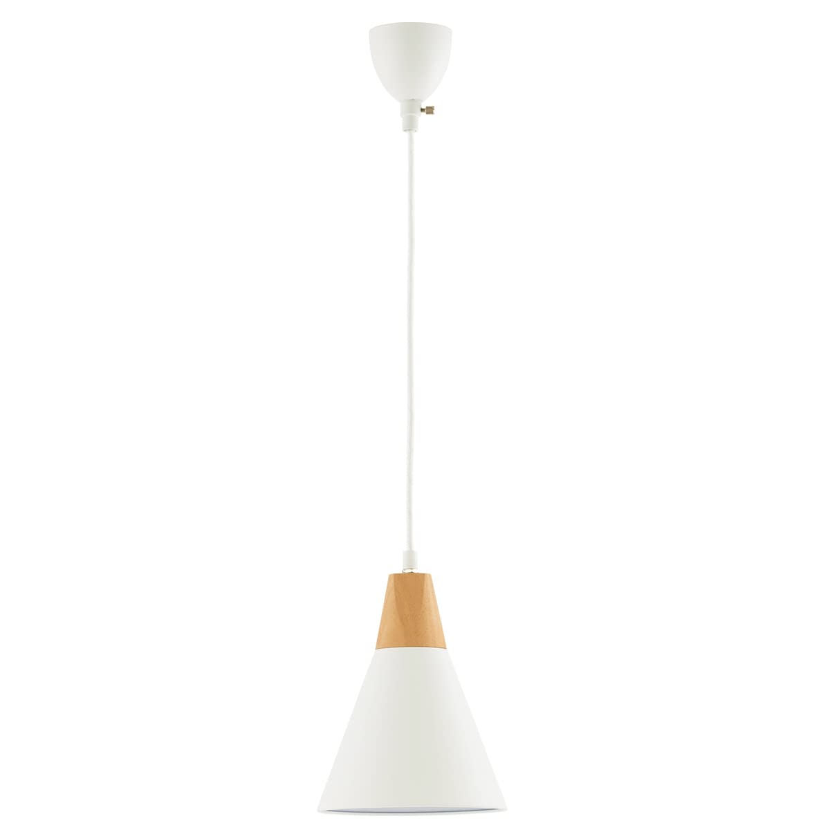 

Bon Furniture Nordic Pendant Light, Ceiling Light, Compatible with LED Bulbs, Single Light, 20cm Diameter, Dining Room, Living Room, No Installation