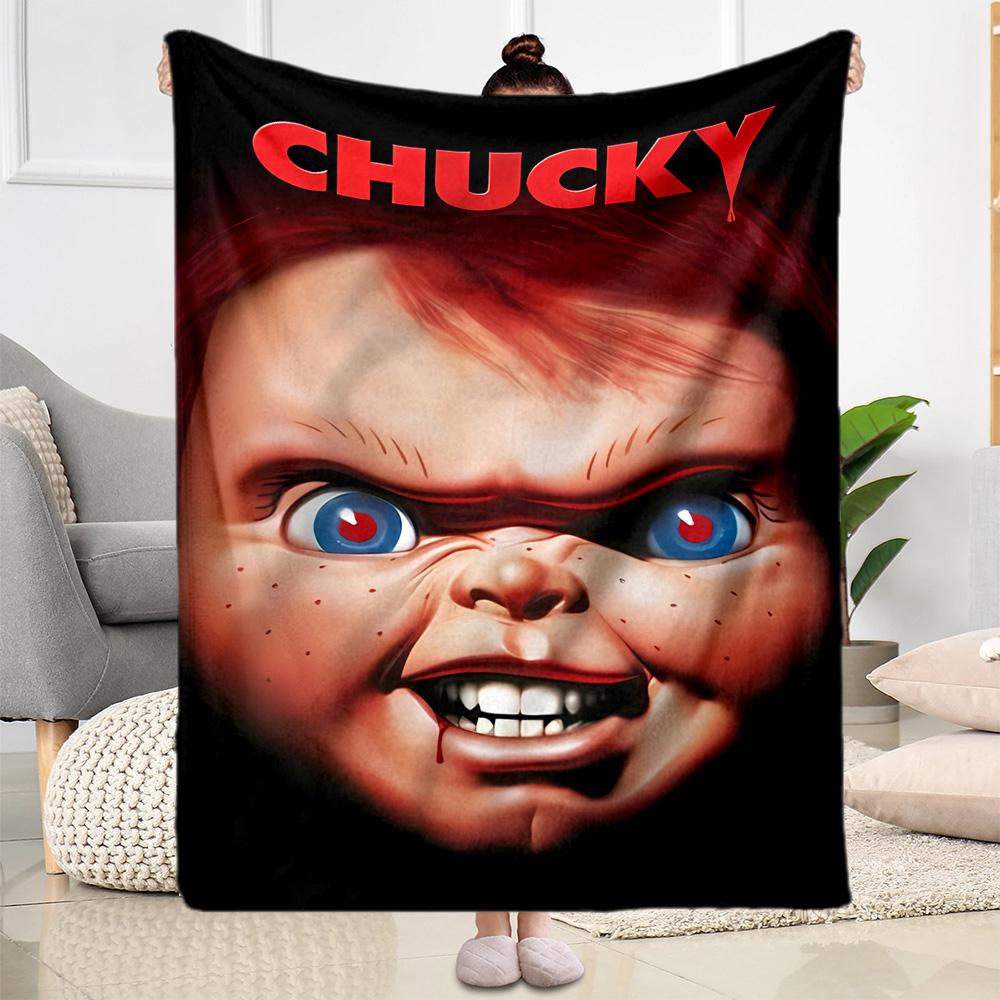 Chucky's Country Adventure Blanket Comfortable Perfect for Sofa Livingroom Couch Four Seasons Multipurpose Stylish Decor Gifts For Family Or Friends