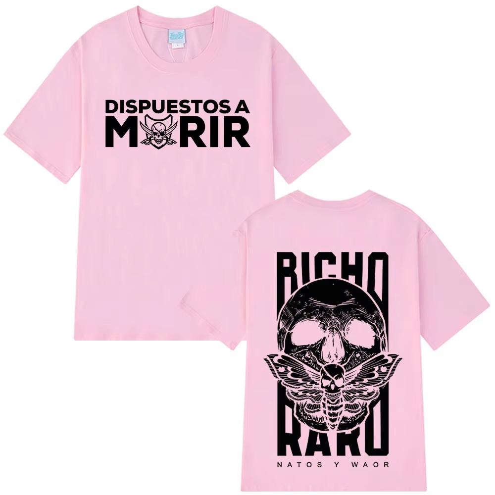 

Rapper NATOS WAOR Bicho Raro Negra Skeleton 2025 Gothic Hip-hop T Shirts Fashion T-shirts Men Women Y2k Clothing Cotton T-shirts 4XL