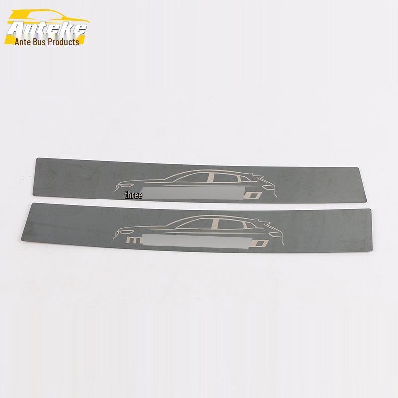 Stainless Steel Rear Guard Plate for D60 Tailgate Trunk: Decorative Sequin Accessories