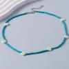 Collana di Perline Colorate Fatta a Mano alla Moda Collane Floreali Bohemian con Perline per Donne Ragazze Festa Gioielli per le Feste Regalo