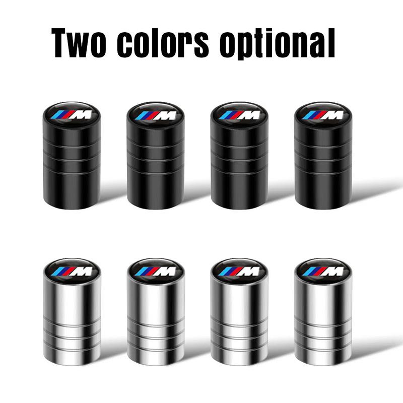 4Pcs/set Car Wheel Tire Valve Caps Tyre Stem Cover Accessories For BMW M E36 E46 E90 E91 E87 F10 X2 3 5 6 7 Series G20 G30 X3 X1 GU3