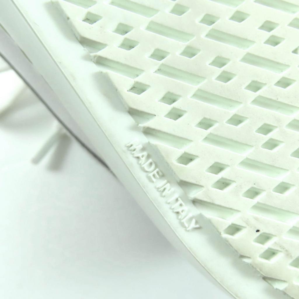 Great HERMES Sneakers Get Logo Design Lace-up White Leather Women 35.5 Used