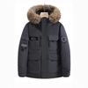 Warm Fur Collar Down Jacket for Men & Women - Short Winter Coat for Extreme Cold, Outdoor & Casual Wear