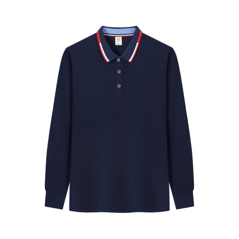 Plus Size Polo Shirt Men Women Long Sleeve T Shirts Classic Stripe Collar Autumn Fashion Brand Casual Business Top Streetwear