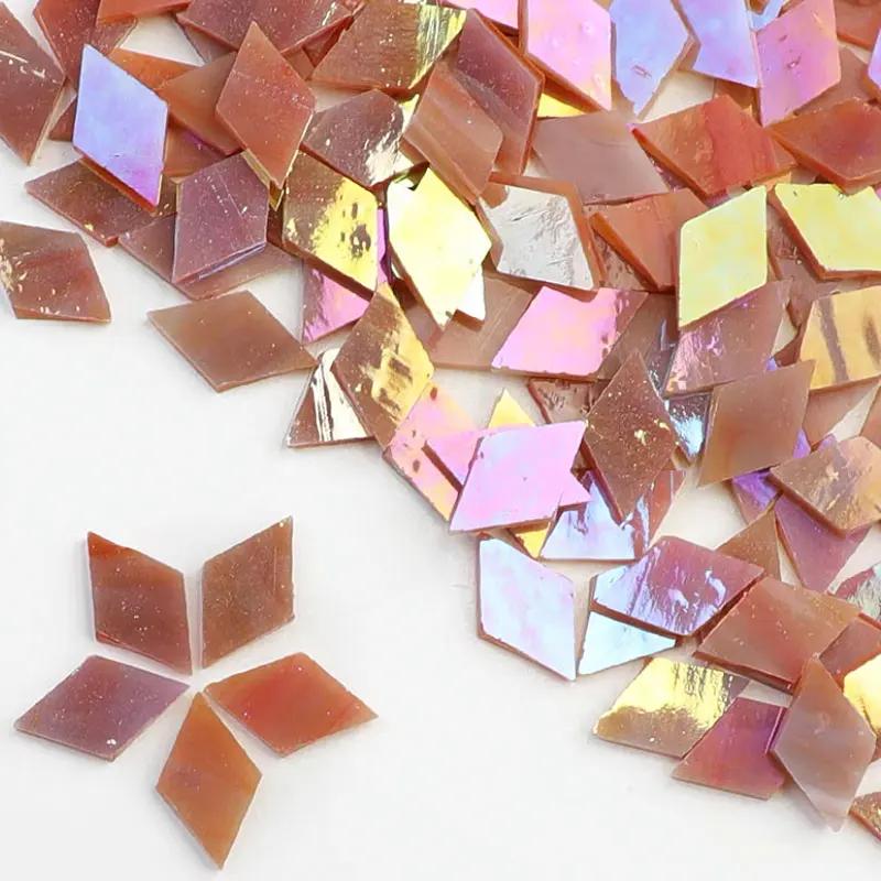 50g Clear Glass Mosaic Tiles Multi Color Mosaic Piece DIY Mosaic Making Stones for Craft Hobby Arts Home Wall Decoration arte