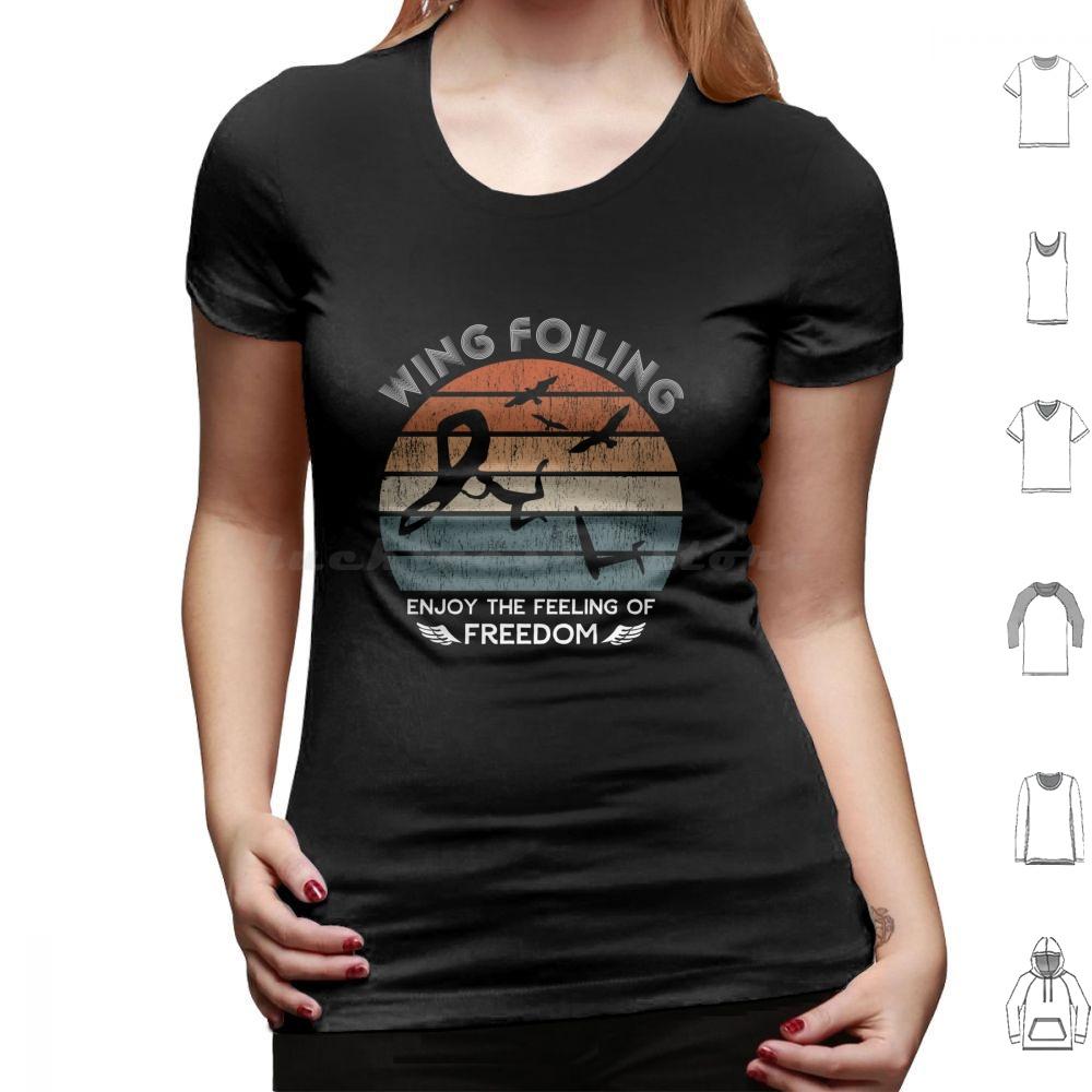 Wing Foiling Surfer Gifts T Shirt 6xl Cotton Cool Tee Wing Surf Watersports Sky Wing Wing Surf Wing Foiling Surfer Enjoy The