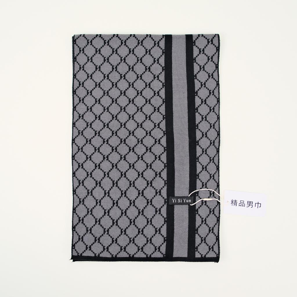 Men's Classic Winter Scarf Cashmere Feel Winter Scarves Long Formal Soft Scarf for Men Casual Scarves Luxuriously Plaid Scarf