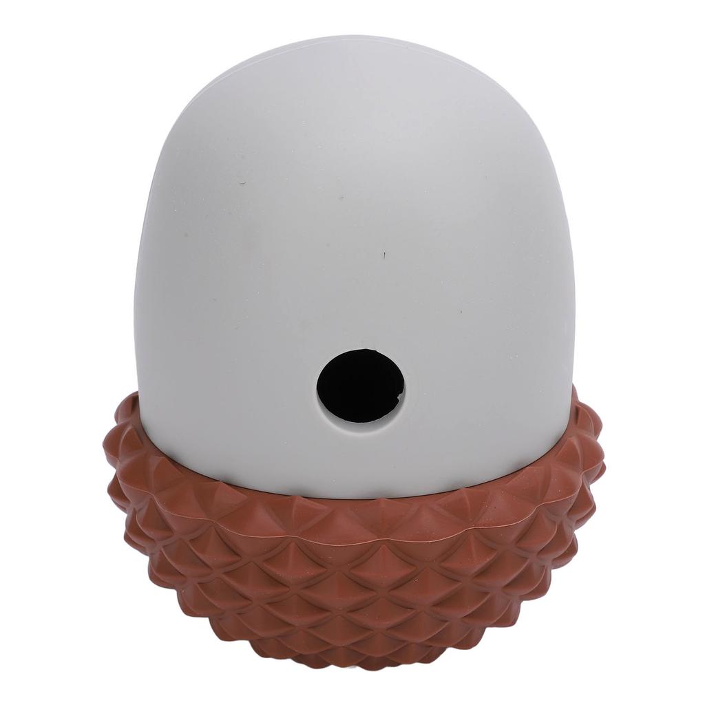 Dog Food Dispensing Ball Toy Acorn Shaped Interactive Slow Feeding Reduce Picky Eating Silicone Dog Feeder Dispensing