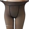 Women's Faux Transparent Nude Velvet Pantyhose: Black, Gray - Autumn/Winter