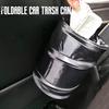 Car Trash Can Portable Foldable Hanging Car Storage Bucket Chair Back Oxford Cloth Storage Bag Trash Can
