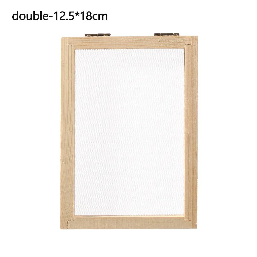 Wielorozmiarowa Rama Formy do Wytwarzania Papieru DIY Sito do Wytwarzania Papieru Drewniany Rękodzieło Edukacyjne Prezent Drewniana Forma z Siatką